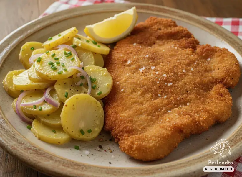 Schweinsschnitzel mit Erdäpfelsalat
