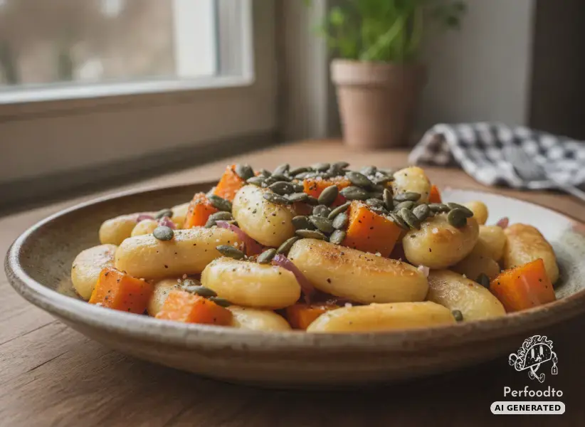 Schupfnudeln mit Kürbis und Käse