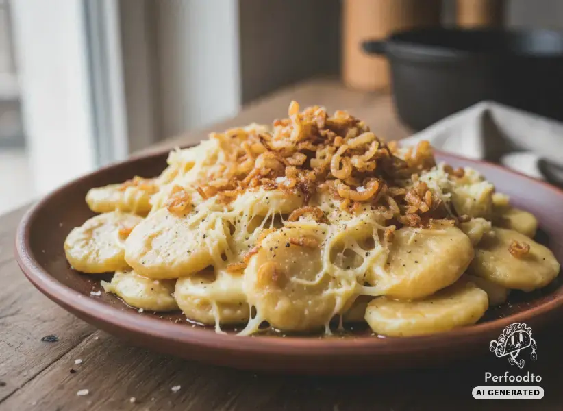 Vorarlberg Cheese Spaetzle with Fried Onions