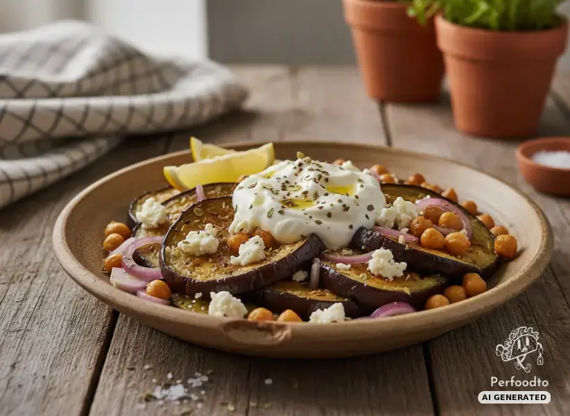 Baked Eggplant with Shepherd Cheese and Yogurt