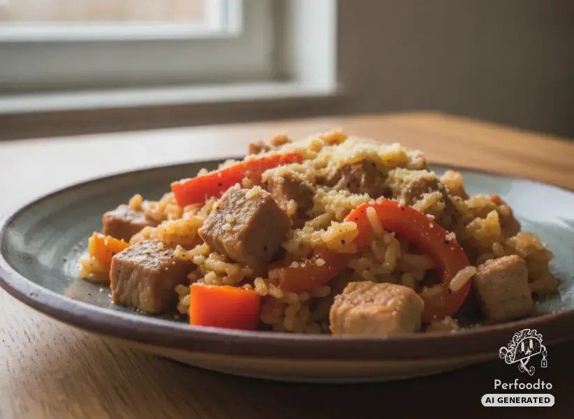 Traditional Pork and Rice with Peppers