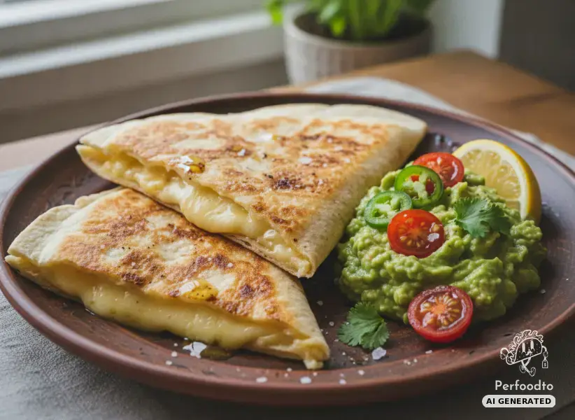Mexican Cheese Quesadillas with Guacamole