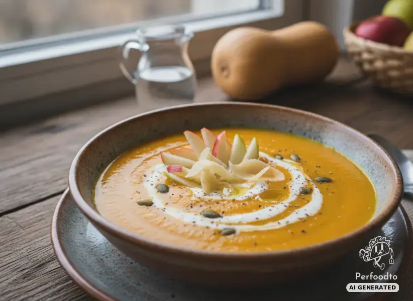 Samtige Kürbissuppe mit Apfel aus dem Thermomix