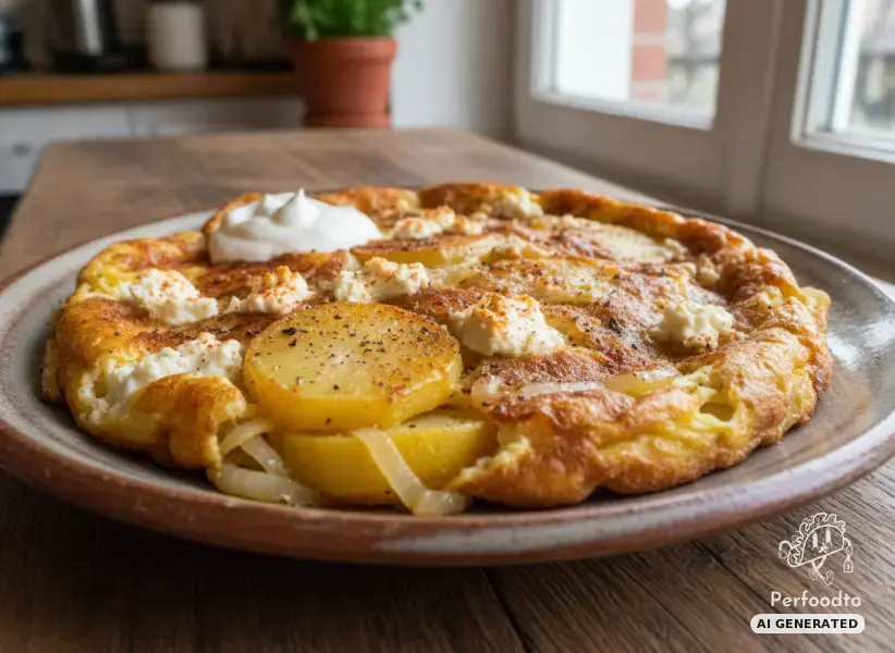 Deftige Bauern-Frittata mit Erdäpfeln und Hirtenkäse
