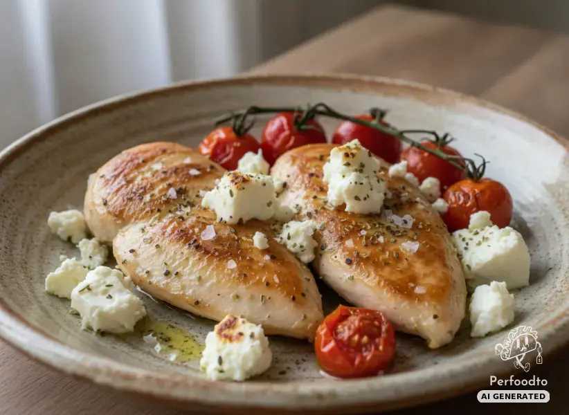Hühnerfilet mit Tomaten und Schafskäse
